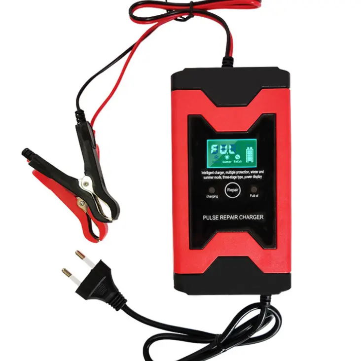 C-Power Gloednieuwe Smart Battery Charger 12 V 6a 12 V Automotive Battery Charger Voor Auto Motorfiets
