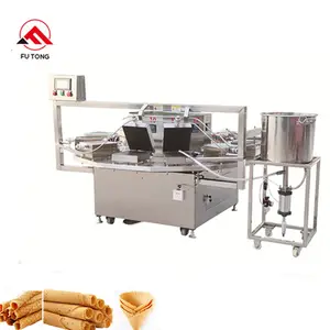 Commercial 8 10 12 heads wafer baker wafer roll machine / wafer stick machine / snack egg roll maker machine