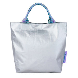 Bolso de Mano de Gran Capacidad, Impermeable, Minimalista y Ecológico, de la Serie Color-Blocking Lady Tyvek, con Dos Correas y Cierre - Product Image 1