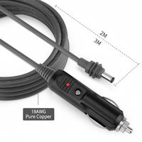 Câble d'alimentation CC de 2 m pour Starlink Mini, cordon de connexion CC-CC haute vitesse 18AWG pour station d'alimentation portable, câble RV Starlink