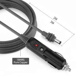 Cable de Alimentación de CC de 2 Metros para Starlink Mini, Cable de Conexión de CC a CC de Alta Velocidad de 18 AWG para Estación de Energía Portátil, RV - Product Image 1