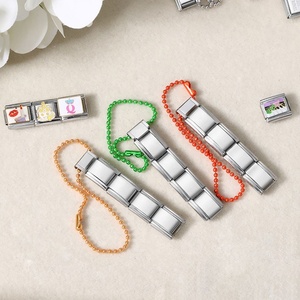 Chaîne à perles italienne pour téléphone portable, pendentif porte-clés DIY, chaîne en acier inoxydable, design élégant et tendance - Product Image 6