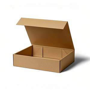 Custom Logo Recycled Black Cardboard <strong>Paper</strong> <strong>Box</strong> for Mailing Apparel Packaging Large Size Embossing for Small Business Shipping - Product Image 4