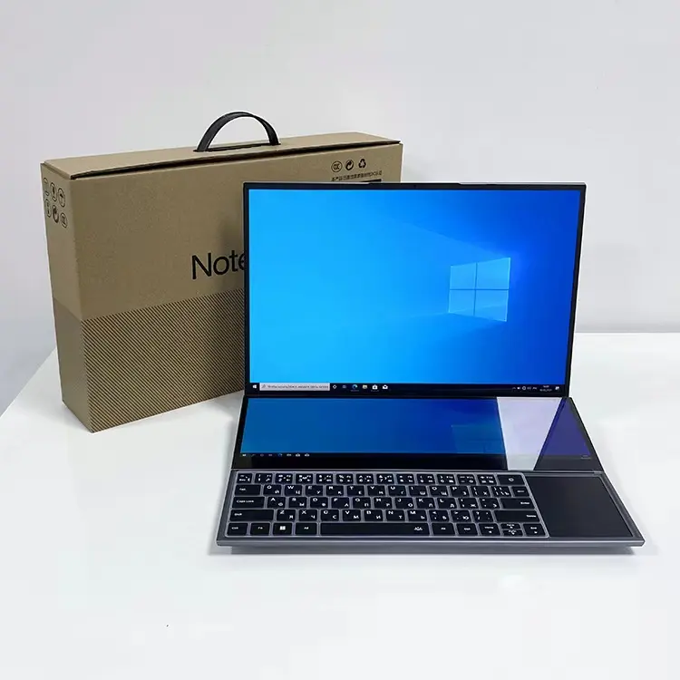 Kualitas Tinggi Harga Murah Laptop Oem 16 Inci Layar Ganda 2560*1600 2K Ux582 Layar Sentuh Core I7 Komputer Komposisi Gen Ke-10