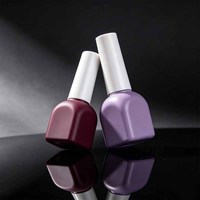 Fabrication de flacons en verre vides pour vernis à ongles sur mesure, 12 ml, nouveau design, flacon pour vernis gel UV, emballage d'usine avec couvercles et pinceaux
