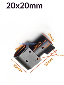 Train d'atterrissage pour drone <span class=keywords><strong>SkyView</strong></span> en alliage d'aluminium, bras en T 16/20/25/30/40mm, tube en carbone fixe et droit - Product Image 2