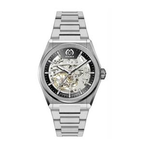 メーカー直販 カスタムロゴ 全自動 スケルトン 機械式ムーブメント クール メンズ ステンレススチール 腕時計 - Product Image 2