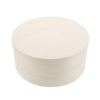 Boîte ronde en bois personnalisée, écologique, jetable, pour gâteaux, desserts, cadeaux, contenants alimentaires avec couvercle