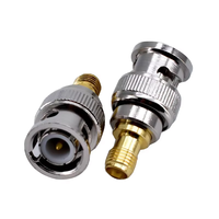 Adaptateur RF Femelle vers BNC Mâle avec Contact en Cuivre et Placage Nickel/Or