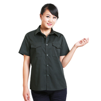 Bestseller Plus Size Korte Mouw Blauw Industriële Custom Mens Monteur Werkkleding Shirts