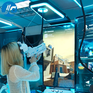 Juego de juegos de batalla de armas de realidad virtual 9D VR, centro comercial VR Game Park Stand duradero para interiores/exteriores, aluminio, fibra de vidrio, Metal - Product Image 5