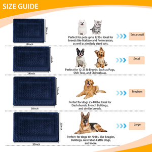 Hot Selling Luxury Rectangular Pet Mattress Non-Slip Bottom <b>Plush</b> Fabric Quilted Soft and Comfortable for Dogs and <b>Cats</b> - Product Image 2