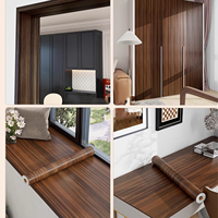 Autocollants 3D en PVC pour l'extérieur des appartements et cuisines - Film décoratif auto-adhésif, écologique, imperméable, à effet bois pour meubles et murs