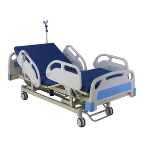 Lit médical de luxe inclinable et réglable en hauteur à trois manivelle manuelle, facilitant le déplacement et le positionnement, adapté aux personnes âgées - Product Image 4