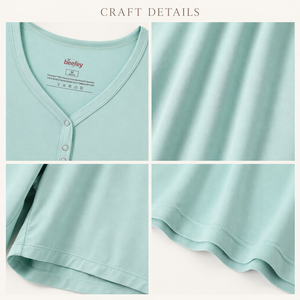 Pigiama in Bambù Rinfrescante OEKO-TEX 220GSM, Traspirante, Casual, Coordinato per Famiglia, Set Ecologico da 2 Pezzi per Donna - Product Image 3