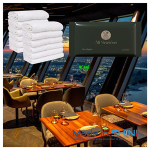 Toallitas de mano de un solo paquete de alta calidad, toallitas de mano personalizadas con logotipo, toallitas desechables para <span class=keywords><strong>restaurante</strong></span> para limpieza de manos y boca - Product Image 1