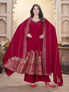 Trajes Salwar kameez estilo Anarkali cosido completo de suministro directo de fábrica para mujer, ropa de fiesta y boda - Product Image 5