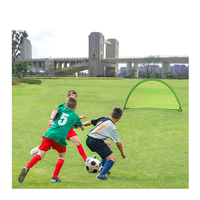 But de football pliable pour enfants, facile à installer, durable, en tissu Oxford 210D, portable, pour l'entraînement de football en extérieur, lot de deux
