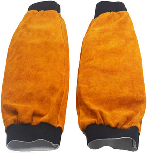 أكمام لحام جلدية صفراء من سويلدر 2025 مقاومة للحرارة واللهب لحماية الذراعين للحامين مع خياطة وبطانة من الكيفلار - Product Image 2