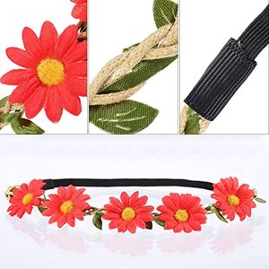 Diadema elástica de <span class=keywords><strong>flores</strong></span> <span class=keywords><strong>para</strong></span> niña, accesorios <span class=keywords><strong>para</strong></span> el cabello 2023, 12 colores - Product Image 3