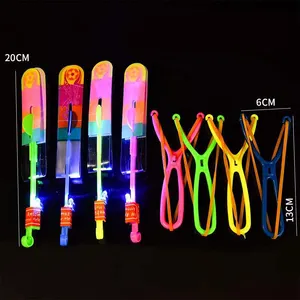 Luminous Flying Arrows Children Toys Glow In Dark Birthday Party Accessories Christmas Explosion Gift Led Lights Slingshot