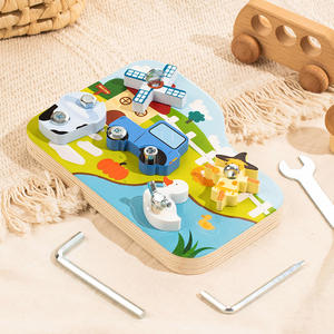 Banc d'<span class=keywords><strong>outils</strong></span> en <span class=keywords><strong>bois</strong></span>, jouets de construction, jouets STEM, pour enfants d'âge préscolaire de 3, 4, 5 ans, cadeau d'anniversaire pour garçon, boîte à <span class=keywords><strong>outils</strong></span> pour enfants avec perceuse - Product Image 5