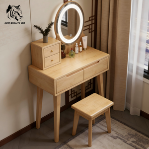 Meuble de chambre à coucher en bois éclairé, commode à tiroirs, nouvelle mode, personnalisable, en stock, livraison directe, le moins cher pour usine de meubles - Product Image 1