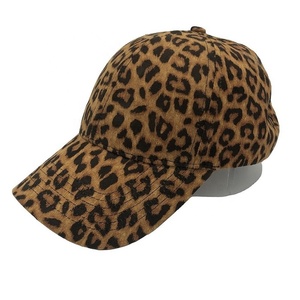Cappellini da Baseball Casual Unisex per Adulti, Traspiranti, in Camoscio Leopardato 100% Poliestere, Stampa Digitale, Basso MOQ, Best Seller, Personalizzabili - Product Image 1