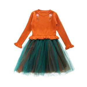 Ropa para Niños, Vestidos de Tul para Niñas, Vestido de Princesa Floral con Flores de Proveedor Chino - Product Image 1