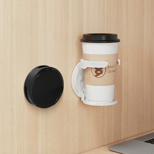 Support de tasses pliable pour bureau, porte-armoire, sans perçage, rangement pour café, support mural pour tasses, maison, dortoir - Product Image 5