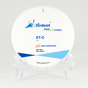Groothandel Tandheelkundige Lab Zirkonia Blok ST-C Hoge Kwaliteit 1100Mpa 42% Doorschijnendheid Zirkonia Schijven - Product Image 5