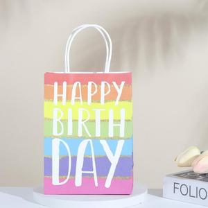 Bolsas de Regalo al por Mayor con Diseño de Velas y Globos para Fiestas de Cumpleaños - Product Image 3