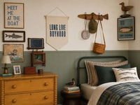 Bannière en toile personnalisée avec le nom du bébé, drapeau de décoration murale pour la chambre d'enfant