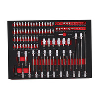 Kit d'outils de réparation automobile série EC, jeu de clés, pinces à bec effilé et dénudeurs de fils, étui EVA, kit de réparation automobile multifonctionnel