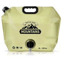Sac à eau étanche prêt à être expédié, de qualité alimentaire, conteneur d'eau portable pour le camping et la randonnée
