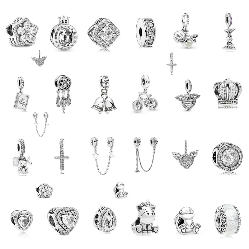 Manufacturers wholesale 925 silver charm beads Angel Wings bracelet beads