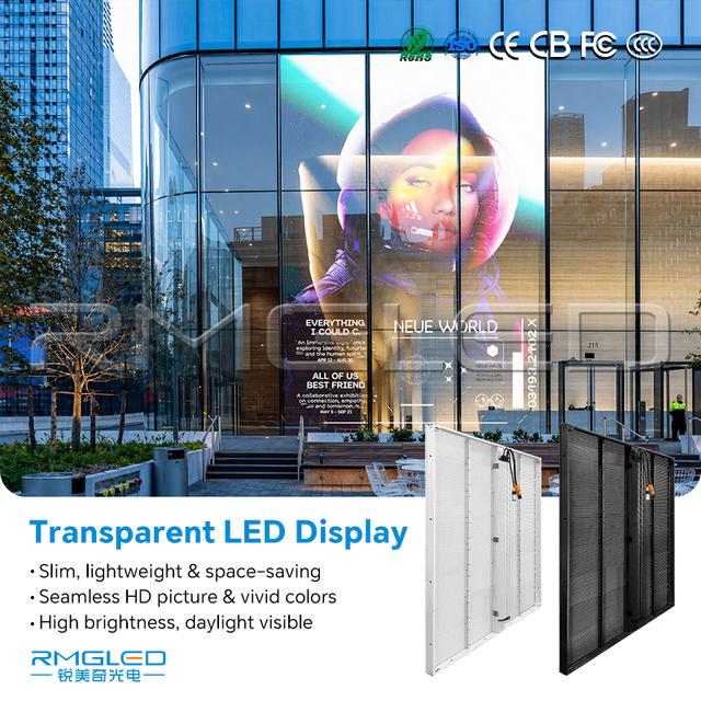 Best Quality Led Screen Outdoor Transparent Led Screen 500x500mm Transparent Led for Shopping Malls with High Brightness