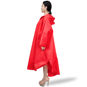 2025ผ้าไนลอนสีแดงกันฝนกันน้ำสำหรับเสื้อปอนโชดีไซน์แบบเชือกยาวแบบพกพาออกแบบโลโก้ได้ตามต้องการ - Product Image 5