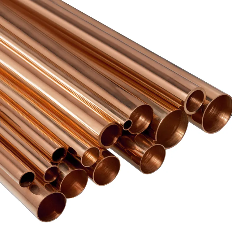 Thick Wall 2mm 3mm 4mm 5mm 6mm 7mm C12000 C2400 Seamless Copper Pipe Straight Copper Round Tube