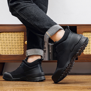 Nuevas Botas de Nieve Balen Negras de Invierno al por Mayor para Hombre, Precio Bajo, Lona, Exportación, Caña Alta, con Cordones, Originales, para Exteriores - Product Image 3