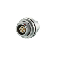 Connecteur circulaire femelle à prix avantageux, fabriqué en usine à Shenzhen, contacts en alliage de cuivre, boîtier en laiton, courant nominal de 7A, indice de protection IP50