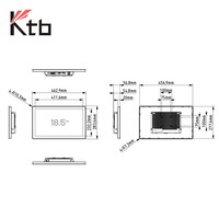 Ordenador Industrial Táctil Capacitivo KTB X86 de 9 a 36 V de Amplio Rango de Voltaje, 15 18.5 Pulgadas, Sin Ventilador, IP65, Escritorio, VESA, Panel PC Industrial