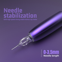 QUELLE Draadloze PMU Pen Dubbele Batterij Lichtgewicht 2.1mm Slag Permanente Make-up Machine voor Wenkbrauw Lip Tatoeage