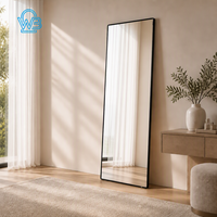 Miroir décoratif en alliage d'aluminium, miroir fantaisie, taille personnalisée, carré, en forme d'arche, en forme de pilier, peut être utilisé dans les espaces publics des hôtels