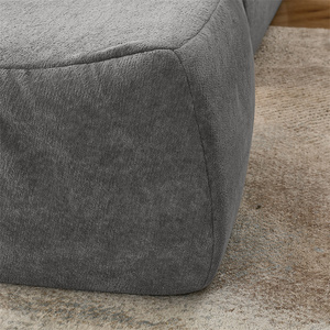 Fauteuil pouf géant d'intérieur, lit paresseux individuel avec coussin lombaire et repose-pieds ottoman pour chambre à coucher - Vente en gros - Product Image 5
