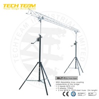 Torre de armazón de elevación telescópica portátil de 4,1 M para cabina de exposición, torre de elevación de armazón de iluminación de manivela a la venta
