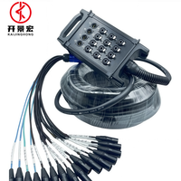 Câble multipaire 16 canaux pour boîtier de scène, DMX, audio et alimentation, XLR mâle-femelle, pour microphones multiples