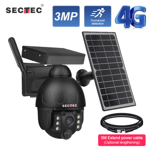 Cámara Solar con Carcasa Metálica, Bajo Consumo, PTZ, Tarjeta SIM 4G, Cámara de Vigilancia con Audio Bidireccional y Seguimiento Humano - Product Image 3