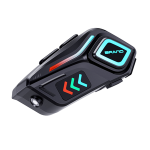 Auriculares Inalámbricos para Casco K07 con Iluminación LED RGB a Prueba de Agua IPX8, Auriculares para Casco de Motocicleta para Motociclistas - Product Image 1