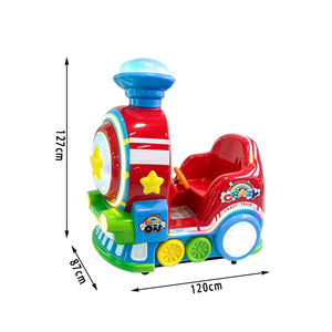 Train à monnayeur pour enfants, voiture à bascule commerciale en fibre <span class=keywords><strong>de</strong></span> verre avec écran HD et <span class=keywords><strong>volant</strong></span> pour centre commercial et parc d'attractions - Product Image 5
